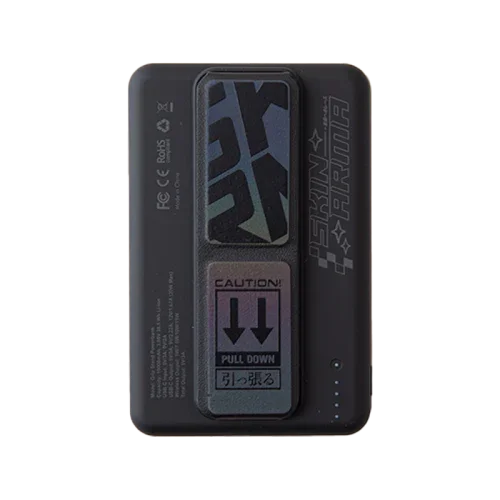 Skinarma Magnetic Powerbank 10000 mAh 20W Usb-C Pd With Smart Grip Stand - Black - Tashqila Skinarma Magnetic Powerbank 10000 mAh 20W Usb-C Pd With Smart Grip Stand - Black - Tashqila